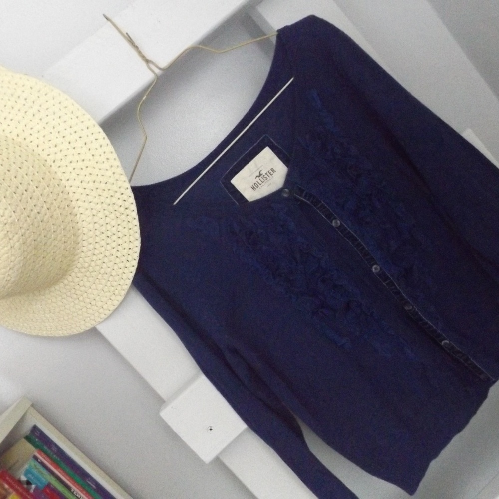 Hollister Flowery Dress Cardigan L